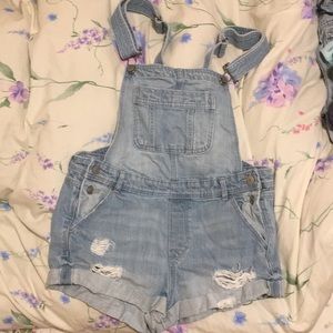 H&M Coachella Overalls Shorts